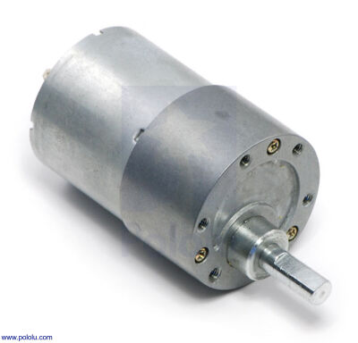 Pololu 30:1 Metal Redüktörlü Motor 37Dx52L 12V, 330rpm, Spur Pinyon, PL-1103