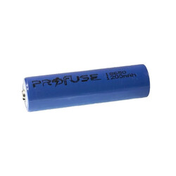 Profuse 18650 Li-ion (Lityum iyon) Şarjlı Pil - 3.7V, 1200mAh, Başlı - Thumbnail