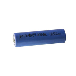 Profuse 18650 Li-ion (Lityum iyon) Şarjlı Pil - 3.7V, 1500mAh, Başlı - Thumbnail