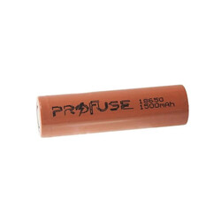 Profuse 18650 Li-ion (Lityum iyon) Şarjlı Pil - 3.7V, 1500mAh, Başsız - Thumbnail