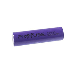 Profuse 18650 Li-ion (Lityum iyon) Şarjlı Pil - 3.7V, 2000mAh, Başsız - Thumbnail