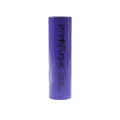 Profuse 18650 Li-ion (Lityum iyon) Şarjlı Pil - 3.7V, 2000mAh, Başsız