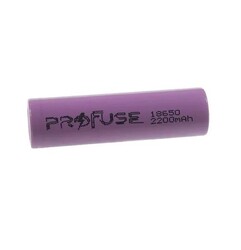 Profuse 18650 Li-ion (Lityum iyon) Şarjlı Pil - 3.7V, 2200mAh, Başsız - Thumbnail