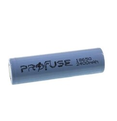 Profuse 18650 Li-ion (Lityum iyon) Şarjlı Pil - 3.7V, 2400mAh, Başsız - Thumbnail