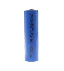 Profuse 18650 Li-ion (Lityum iyon) Şarjlı Pil - 3.7V, 2600mAh, Başlı - Thumbnail