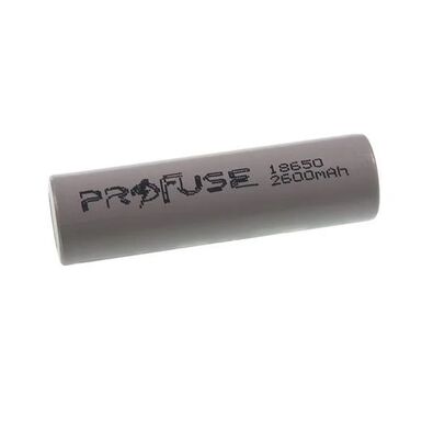 Profuse 18650 Li-ion (Lityum iyon) Şarjlı Pil - 3.7V, 2600mAh, Başsız