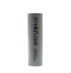 Profuse 18650 Li-ion (Lityum iyon) Şarjlı Pil - 3.7V, 2600mAh, Başsız - Thumbnail