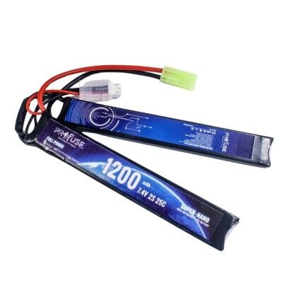 Profuse 2S 7.4V Airsoft Lipo (Li-Po) Lityum Polimer Batarya - 1200mAh, 25C