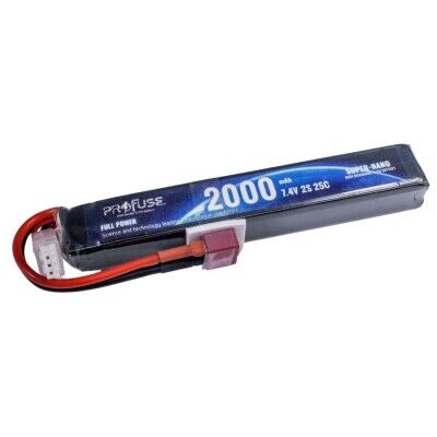 Profuse 2S 7.4V Airsoft Lipo (Li-Po) Lityum Polimer Batarya - 2000mAh, 25C