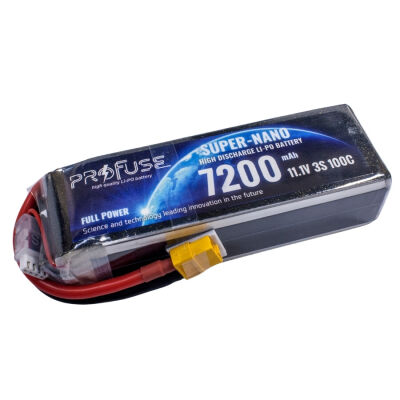 Profuse 3S 11.1V Lipo (Li-Po) Lityum Polimer Batarya - 7200mAh, 100C