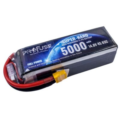 Profuse 4S 14.8V Lipo (Li-Po) Lityum Polimer Batarya - 5000mAh, 65C