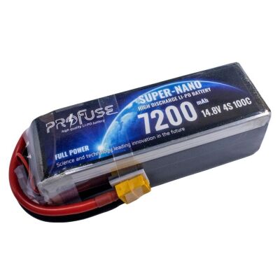 Profuse 4S 14.8V Lipo (Li-Po) Lityum Polimer Batarya - 7200mAh, 100C