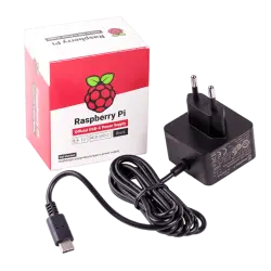 Raspberry Pi 4 Güç Adaptörü - Siyah- Lisanslı, 5.1V 3A - Thumbnail