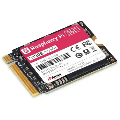 Raspberry Pi SSD 512GB NVMe Veri Depolama Bellek Kartı