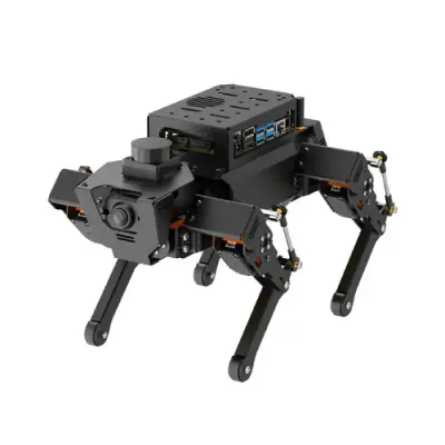 ROSPug Quadruped Bionik Robot Köpek (Jetson NANO Entegre, ROS ve Pyton Desteği)