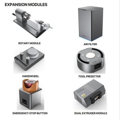 Snapmaker 2.0 A250T Modüler 3 in 1 3D Printer: 3DP, 1.6W Gravür, CNC - 80030