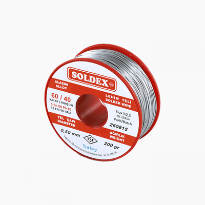 Soldex Lehim Teli 0.5mm 200gr | Sn60 - Pb40 (60/40) | 600502