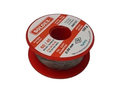 Soldex Lehim Teli 0.5mm 100Gr | Sn60 - Pb40 (60/40) | 600501