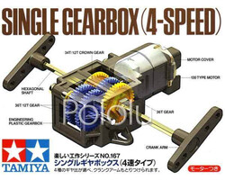 Tamiya 70167 Single Gearbox Kit (4 Hız Kademesi) PL-118 - Thumbnail