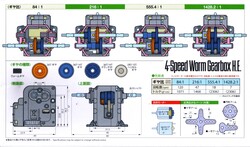 Tamiya 72008 4 Speed Worm Gearbox Kit (4 Hız Kademesi Sonsuz Dişli) PL-2391 - Thumbnail