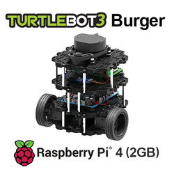 TurtleBot 3 Burger RPi4 2GB: ROS Uyumlu Robot (Raspberry Pi 4 - 2Gb) - Thumbnail