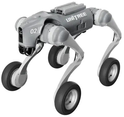 Unitree Go2-W Tekerlekli Robot Köpek: Tüm Arazi Şartlarında (Smart Versiyon)