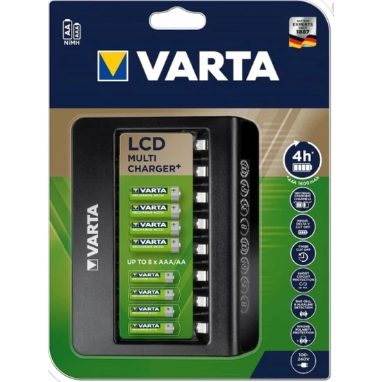 Varta LCD Multi Plus 8li Aa/aaa Pil Şarj Cihazı