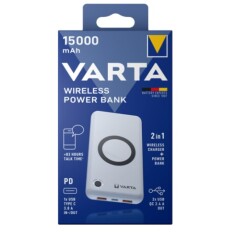 Varta Wireless 2 in 1 Kablosuz Şarj Cihazı ve PowerBank - 15000mah - Thumbnail