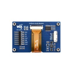 Waveshare 2.42 inç OLED Ekran - 128×64, SPI / I2C, Beyaz, 25742 - Thumbnail